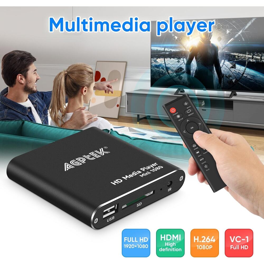 New HDMI Mini Digital Media Player 1080p Full-HD Ultra HDMI Digital Media Player